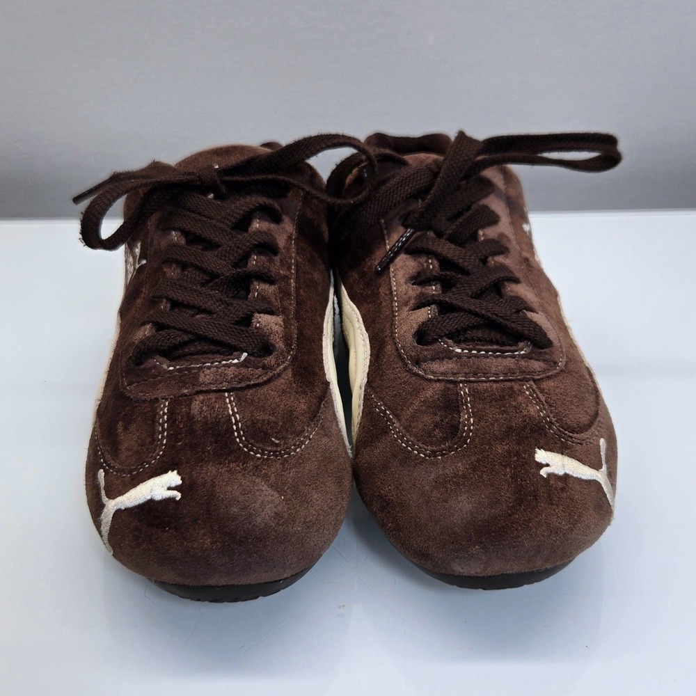 Vintage Y2K Puma Speedcat OG Racing Sneakers Womens 7.5 Chocolate Brown Suede - Picture 3 of 10